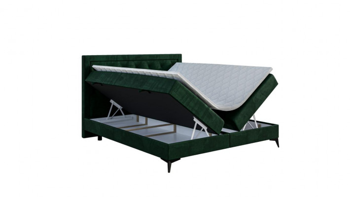 Luxe gestoffeerd boxspringbed tweepersoons gestoffeerd stoffen design bed meubels