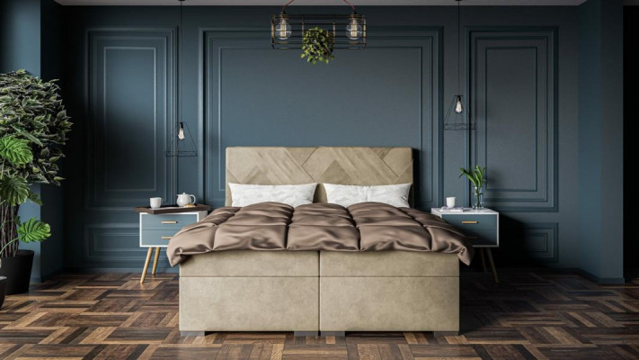 Luxe bed Ontwerper Slaapkamer Meubels Modern Tweepersoons Boxspringbed