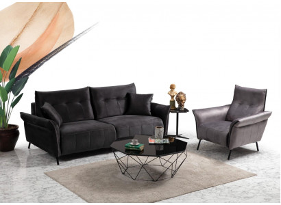 Woonkamerset Modern Design Meubilair Luxe Bankstel Set 2-delig.