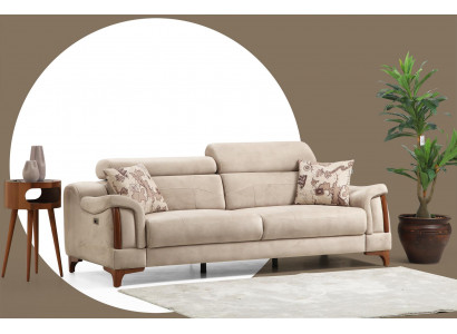 Driepersoonsbank Bank Woonkamer Designmeubels Modern Gestoffeerd Textiel