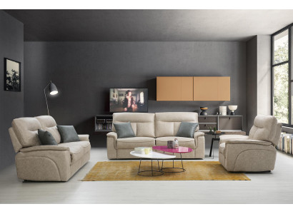 Designer bankstel set 3-dlg. Modern gestoffeerd meubilair Woonkamer compleet