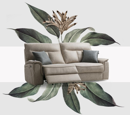 Compleet set 2-delige driezitsbank bankstel modern design woonkamer