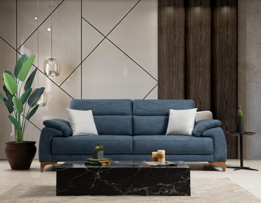 Woonkamerset Moderne Luxe Bankstel 3-delige Beklede Meubels Textiel Nieuw.