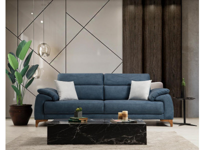 Bank Bank Woonkamer Modern Meubilair Driezitter Blauwe Bank Design