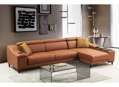Woonkamer hoekbank Modern L-vorm Bank Bank Samenstelling Bekleding Nieuw