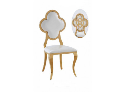 Ontwerpstoel stofstoelen roestvrijstalen leunstoel gestoffeerde luxe fauteuil