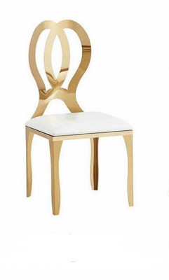 Leenstoel Massief Roestvrij Staal Textiel Gestoffeerde Stoelen Eettafel Design Eetkamer