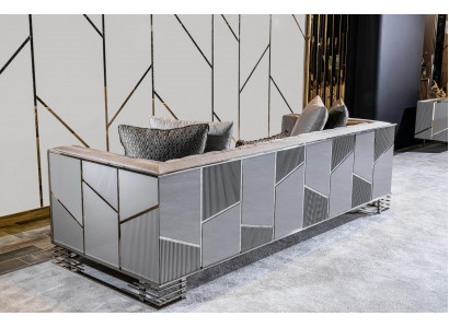 Bankstel 3+3+1 zits salontafel bijzettafel bank fauteuil set 5-delig.