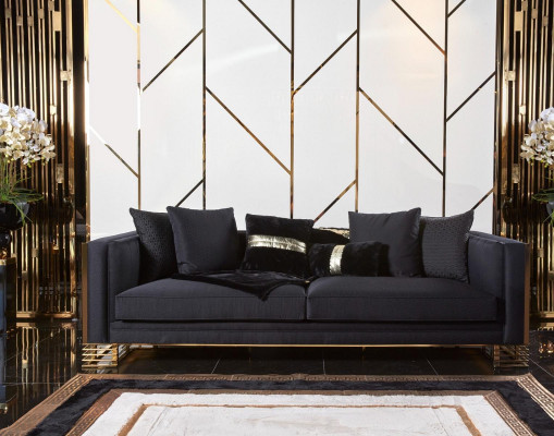 Bankstel 3+3+1 zits salontafel bijzettafel bank fauteuil set 5-delig.