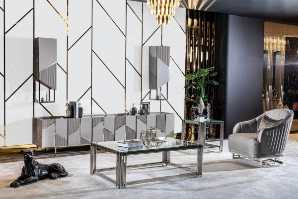 Bankstel 3+3+1 zits salontafel bijzettafel bank fauteuil set 5-delig.