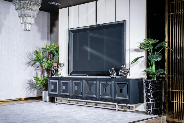 Woonkamer tv-meubel tv-standaard kast lage tv-tafel nieuw zwart --> Woonkamer tv-meubel tv-standaard kast lage tv-tafel nieuw zwart