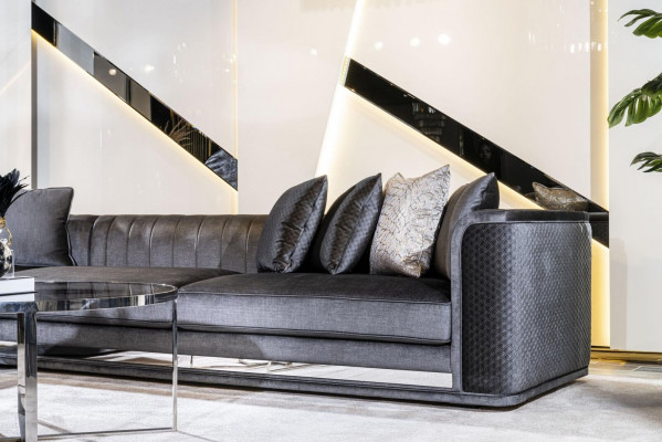 Woonkamer salontafels Luxe Design 3-delig Hout Grijs Stijl Modern Tafel