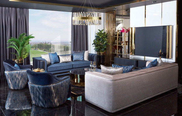 Bankstel 3-zitsbank Bankstel Bekleding Moderne bankstellen Driepersoons