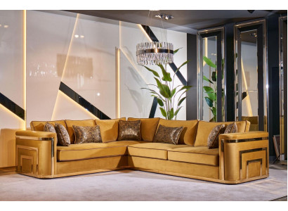 Eckbankstel Meubels Stof Woonlandschap Hoekbank L Vorm Bank Hoekbankstel