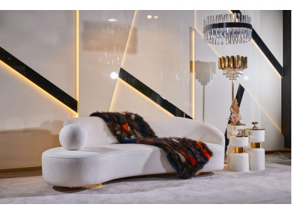 Luxe driezitsbank 3-zitsbanken Zitontwerpmeubels Banken wit