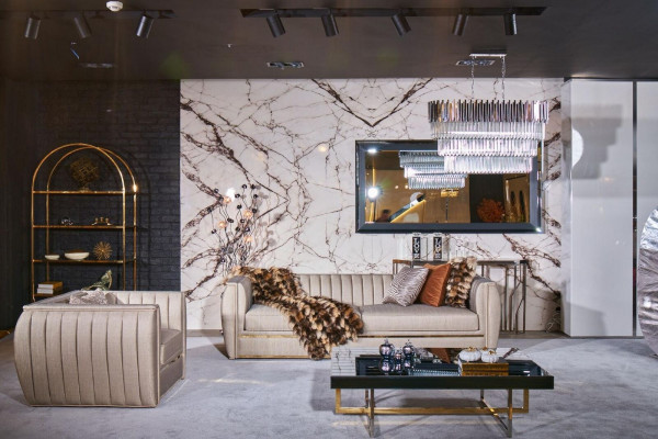 Ontwerp bankstel 3+1 salontafel Bank bekleding Kleur beige Bank nieuw