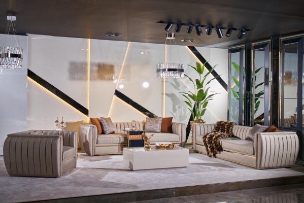 Woonkamer salontafels ontwerp tafel hout beige stijl moderne luxe tafels