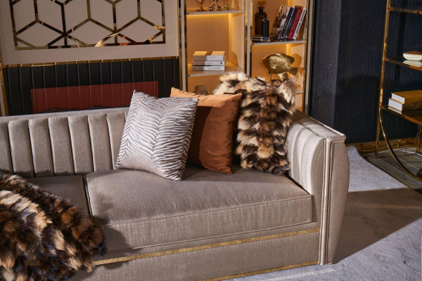 Luxe beige loungeset 3+3+1 zitsbank salontafel bank fauteuil banken 5 delig