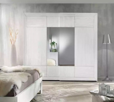 Luxe Compleet Slaapkamer Set Bed 2x Nachtkastjes Kledingkast
