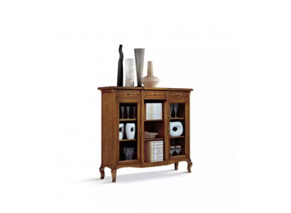 Vitrine Woonkamer Meubels Dressoir Houten Vitrines Bruin Kast Massief hout