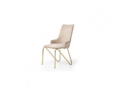 Luxe stoel in universele witte kleur voor een modern eetkamer.
