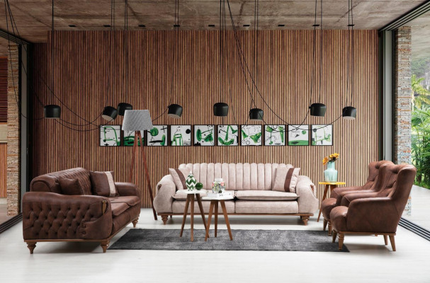 Luxe meubelontwerp Moderne designstoel Bruin Woonkamer Nieuw