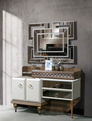 Meubels Slaapkamer Ontwerp Kaptafel Spiegel Hout Dressoir Console