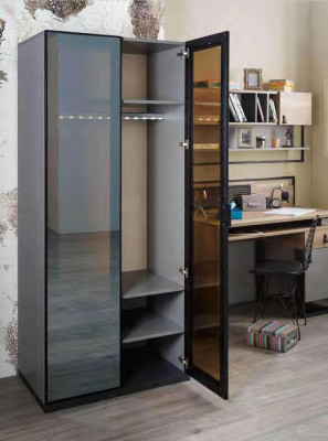 Kinderkamer jeugdkamer set bed hoekkast kast bureau meubels 4-delig