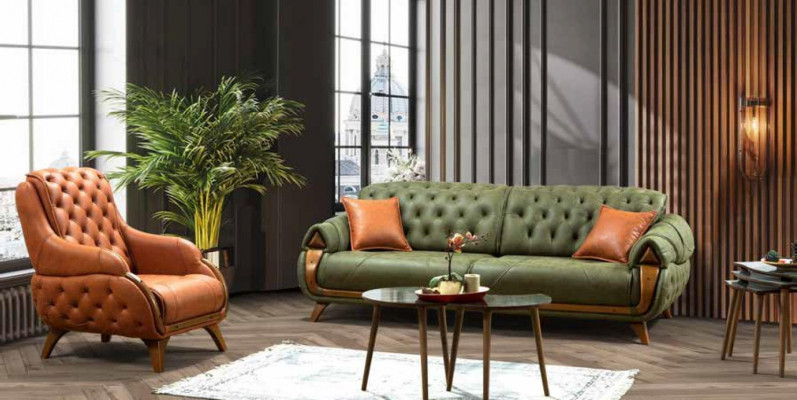 Fauteuil Zithoek Modern Ontwerp Woonkamer Bekleding Eenpersoons Relaxstijl