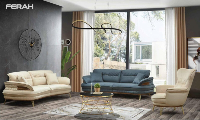 Sofaset 3+3+1-zitsbank bank fauteuil bankstel zit luxeset