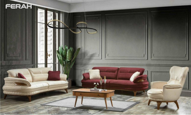 Sofaset 3+3+1-zitsbank bank fauteuil bankstel zit luxeset