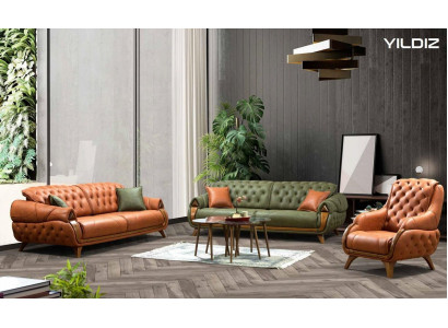 Sofa set 3+3 zits bank banken bankstellen luxe groep set 2-delig
