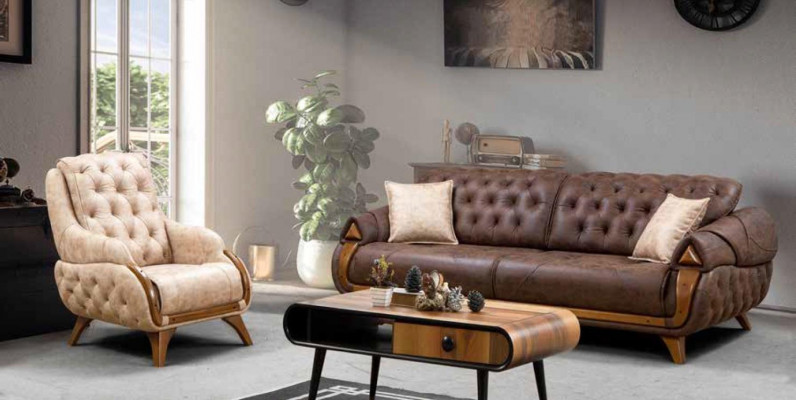 Klassieke Bank Luxe Meubels Bankstellen Bank Driezitter 3 zits
