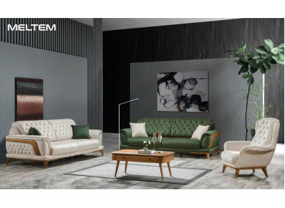 Garnituur Luxe woonkamer bankstel 331 zitsbank fauteuil banken 3-delig