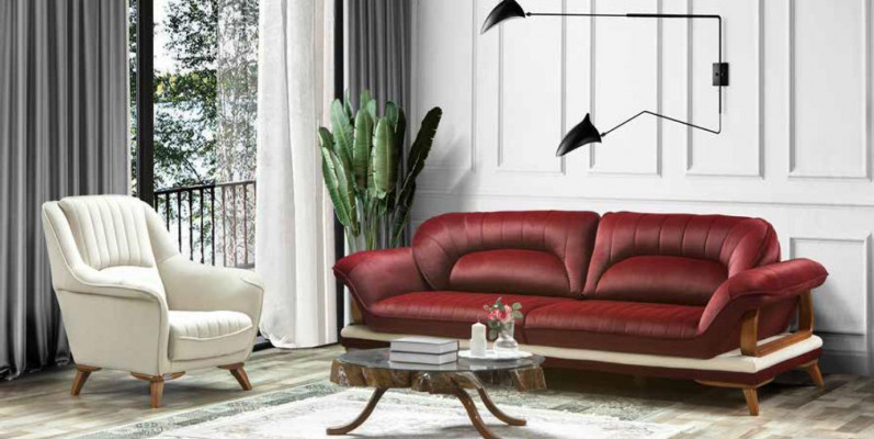 Fauteuil Zit Klassiek Ontwerp Woonkamer Bekleding Eenpersoons Ontspanning Wit