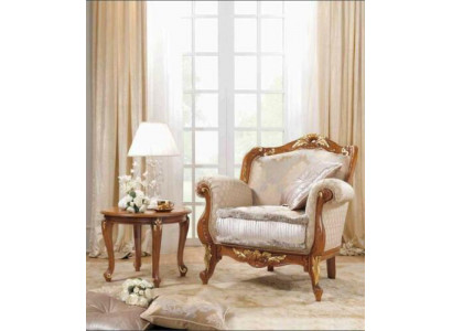 Textiel fauteuil 1-zitsbank Gestoffeerde banken Ontwerp Luxe Klassiek Barok Rococo