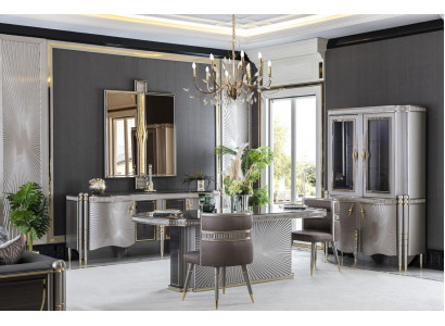 Stoel Bruin Eetkamer Modern Eetkamerstoelen Ontwerp Elegant Meubilair Metaal Nieuw