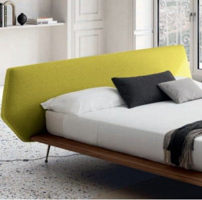 Ontwerpbed gestoffeerde luxe tweepersoons hotelbedden huwelijk 180x200cm slaapkamer textiel