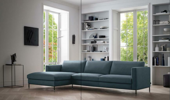 Leren bankstel woonlandschap hoekbank XXL gestoffeerde hoekstoel L-vorm woonkamer