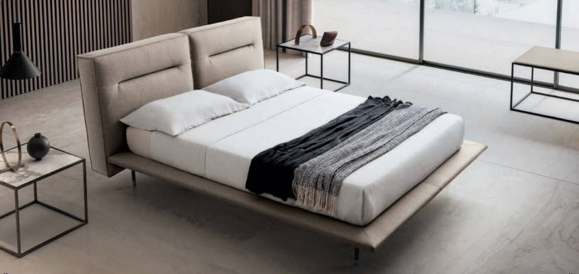 Ontwerp houten bedden met textiellederen bekleding 200x200cm bed slaapkamer hotelbedden tweepersoons.