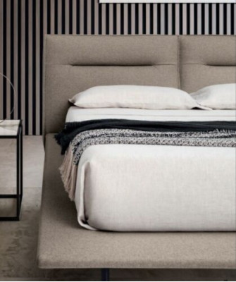 Ontwerp houten bedden met textiellederen bekleding 200x200cm bed slaapkamer hotelbedden tweepersoons.