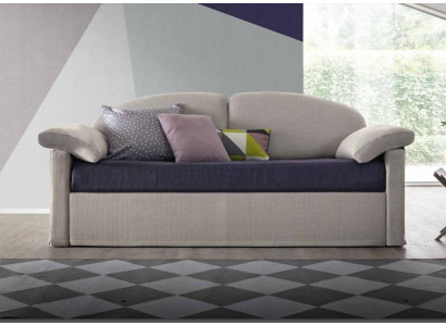 Design Sofa 3-zitsbank Couch Bekleding Luxe Textiel Twee-kleurig Italiaanse Meubels