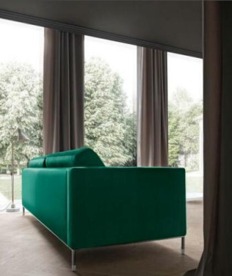 Woonkamer Groen Driepersoons Stoffen Designbank Bekleding Bank Banken Groene Meubels