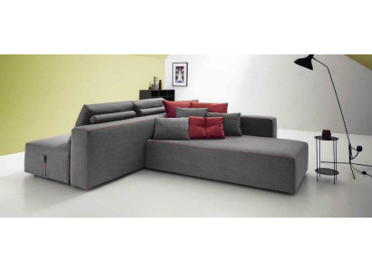 Bank L-vorm Textiel Bank Hoek Gestoffeerd Zitbank Woonkamer Modern Alfitalia