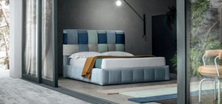 Moderne luxe bedden gestoffeerd textiel Hoogwaardig slaapkamerbed Italiaanse meubelen