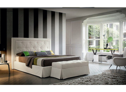 Chesterfield bedden 180x200cm slaapkamer textiel stof bed design luxe hotel
