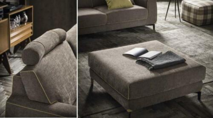 Ontwerp Grijs Bankstel 3-Zits Modern Stof Bank Bankstel Luxe alfitalia