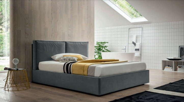Bedden 200x200cm Luxe Slaapkamer Bed Gestoffeerd Ontwerp Luxe Dubbel Hotel Nieuw