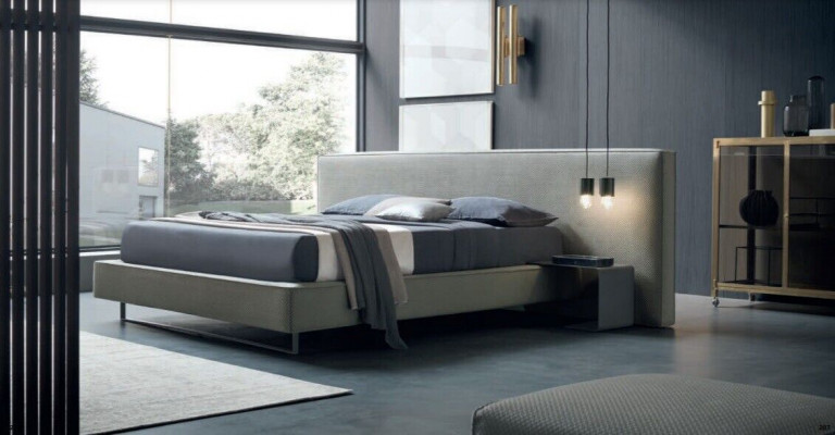 Luxe gestoffeerd fluweel designer bed slaapkamer bedden textielleder hotel nieuw.