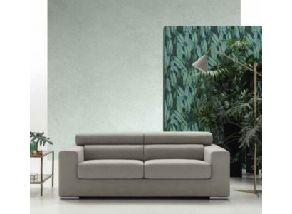 Bankstel 3-zits bank Moderne Luxe Beklede Zitbank textiel Grijs Stof alfitalia
